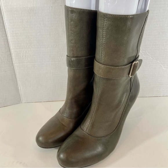 Rudsak Taupe Leather 3/4 Boots Size 39 - Picture 4 of 8